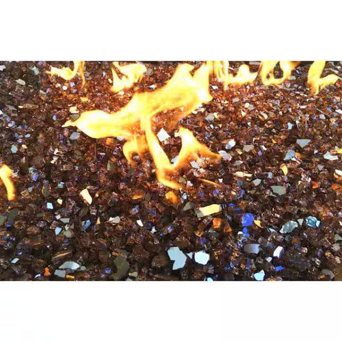 Element Fire Glass Copper Reflective Fire Glass 10 Lb., 1/4 In. Copper Reflective Fire Glass, Mirrored Copper Fire Glass