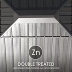 Apollo 12 Ft. X 18 Ft. Wood like Aluminum Hardtop Gazebo with Galvanized Steel Roof and Mosquito Net