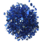 Cobalt Blue Reflective 1/4" Fire Glass 10Lb, Cobalt Blue Reflective Fire Glass, Indoor or Outdoor Fire Glass