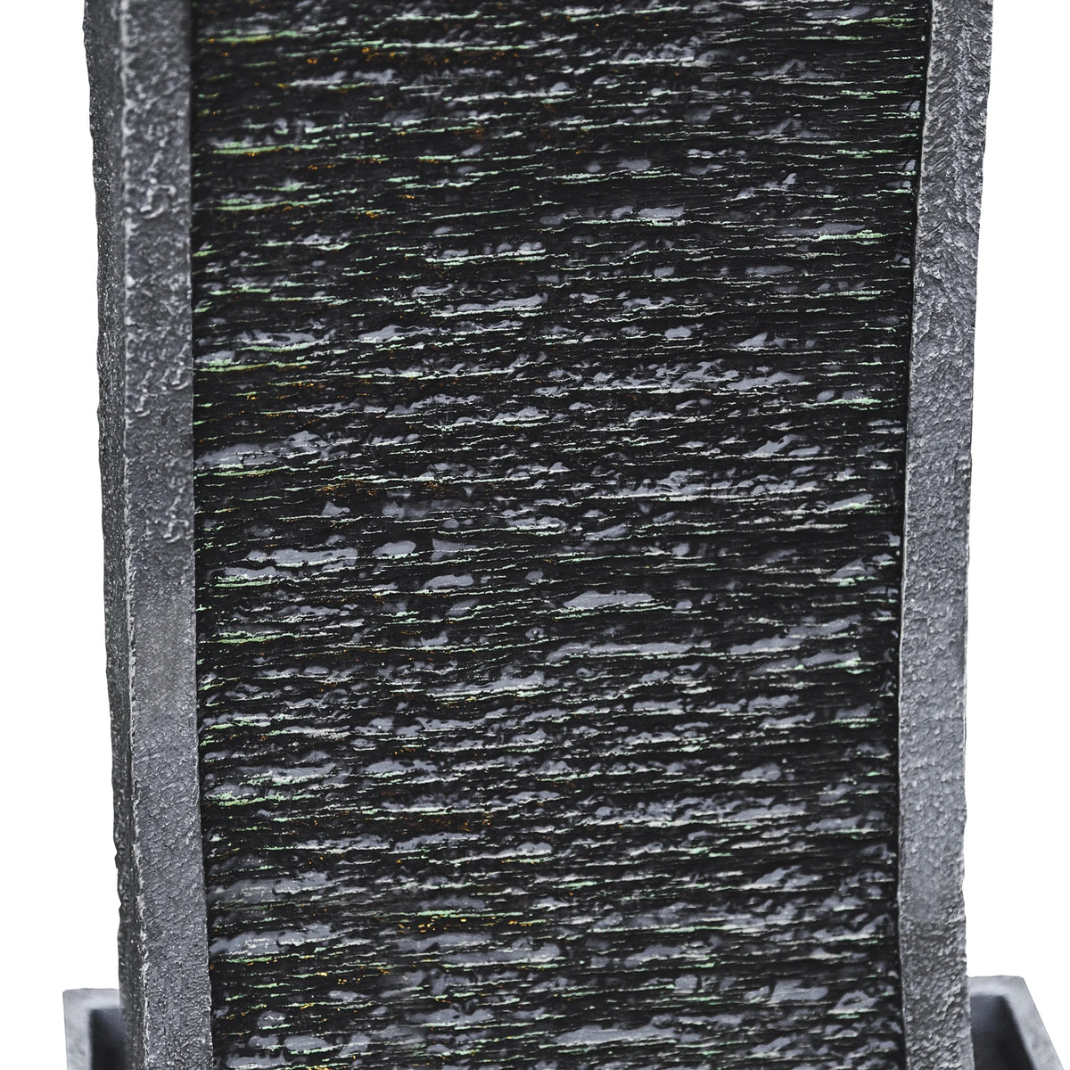 38.58" Curved Waterfall Fountain with LED