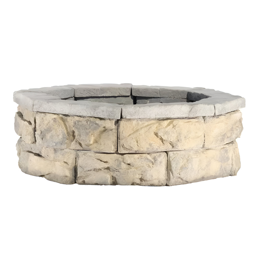 Natural Concrete Products 30 In. Fossill Limestone Fire Pit Kit