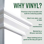 144"L X 144"W X 104"H Vinyl Camelot Louvered Pergola, White, VA42070