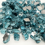 Large Azuria Reflective Fire Glass 10Lbs - Indoor/Outdoor Fire Glass