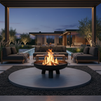 United Fire "The Yellowstone 31.5" – Outdoor Fire Bowl, Steel Firepit for Patio, Backyard & Garden